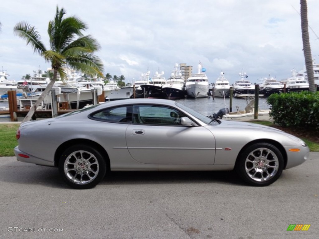 2000 XK XKR Coupe - Platinum Metallic / Oatmeal photo #11