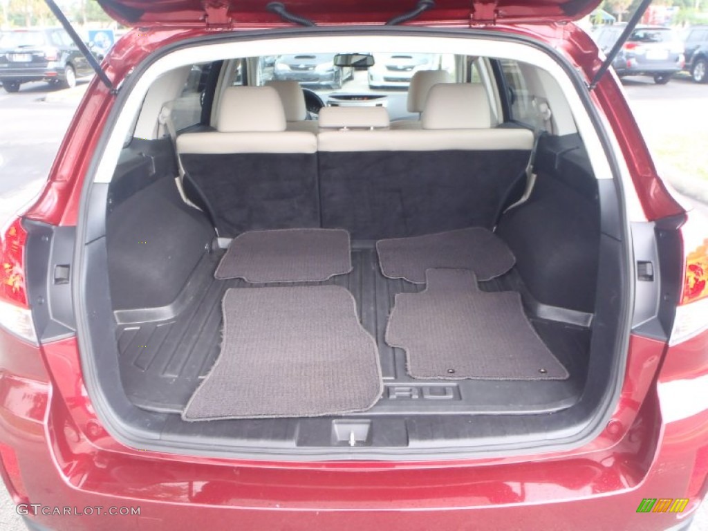2011 Outback 2.5i Limited Wagon - Ruby Red Pearl / Off Black photo #6