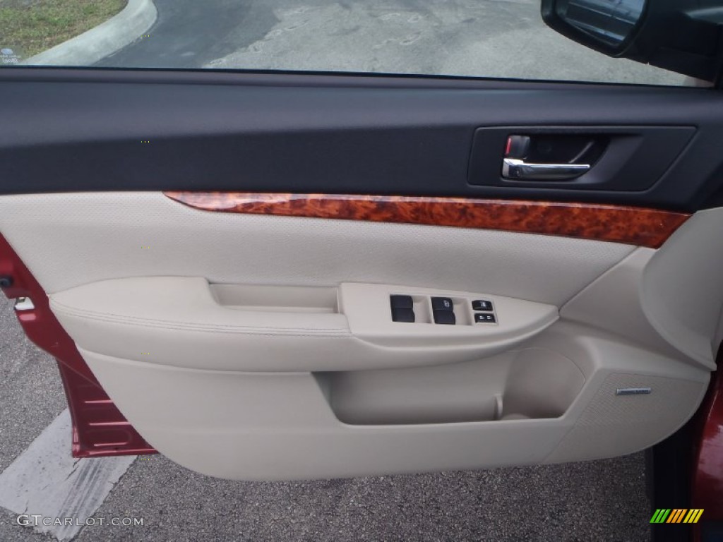 2011 Outback 2.5i Limited Wagon - Ruby Red Pearl / Off Black photo #11