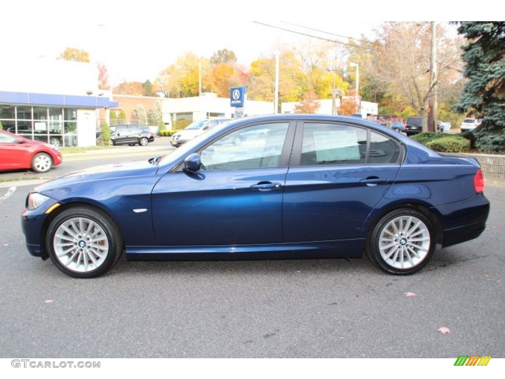 2011 3 Series 335i Sedan - Deep Sea Blue Metallic / Gray Dakota Leather photo #6