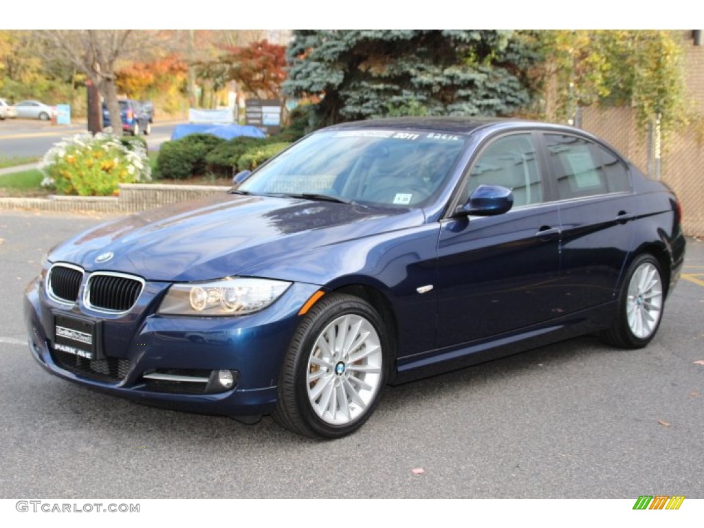 2011 3 Series 335i Sedan - Deep Sea Blue Metallic / Gray Dakota Leather photo #7