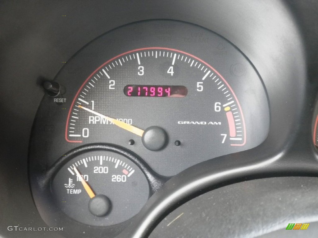 2001 Pontiac Grand Am GT Sedan Gauges Photos