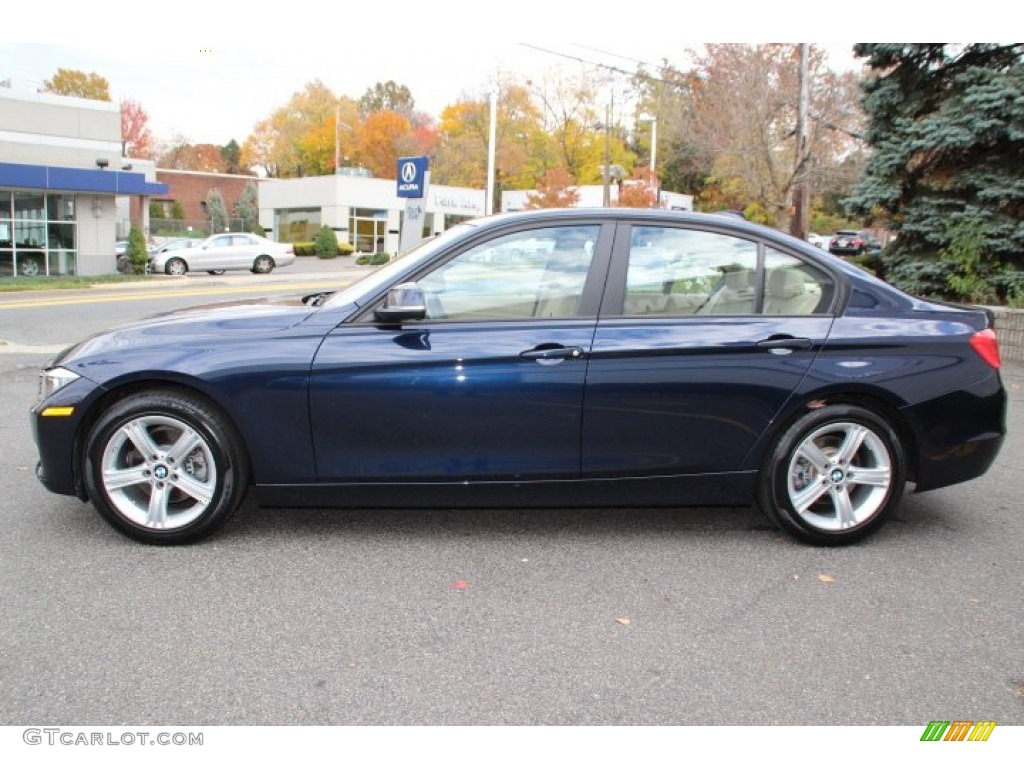 2013 3 Series 328i xDrive Sedan - Imperial Blue Metallic / Veneto Beige photo #6