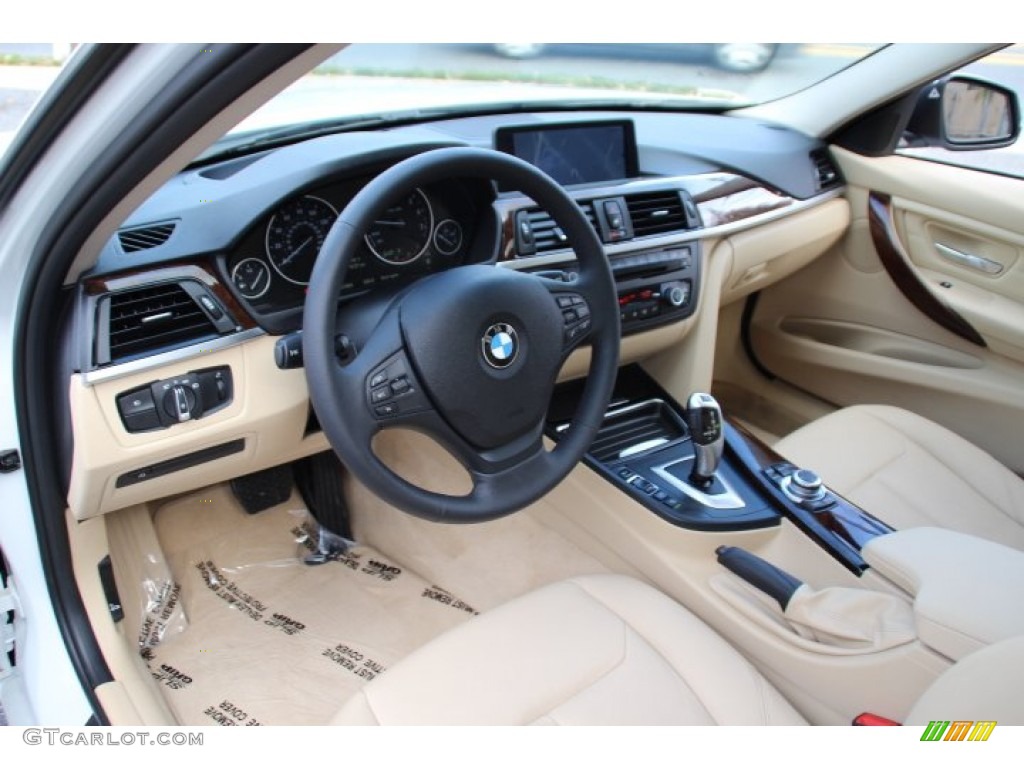 2013 3 Series 328i xDrive Sedan - Alpine White / Venetian Beige photo #10