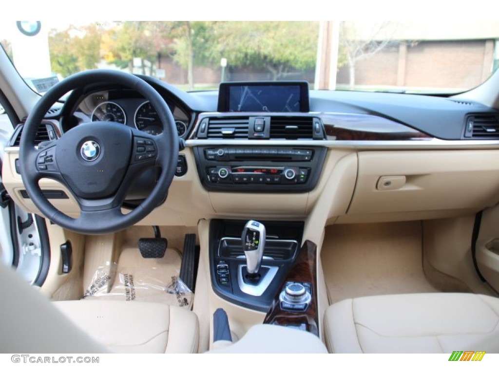 2013 3 Series 328i xDrive Sedan - Alpine White / Venetian Beige photo #13