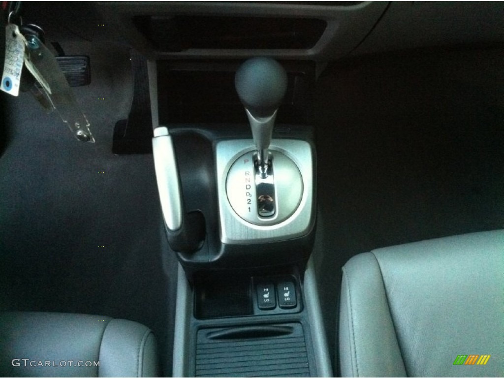 2010 Civic EX-L Sedan - Crystal Black Pearl / Gray photo #13