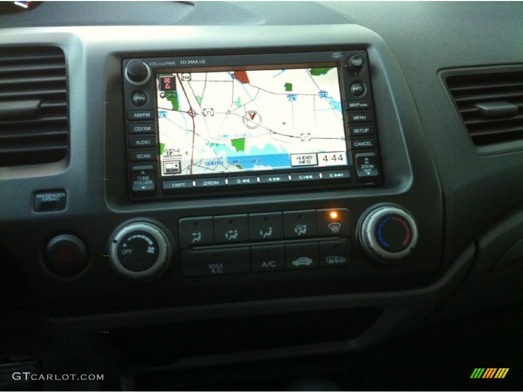 2010 Civic EX-L Sedan - Crystal Black Pearl / Gray photo #14