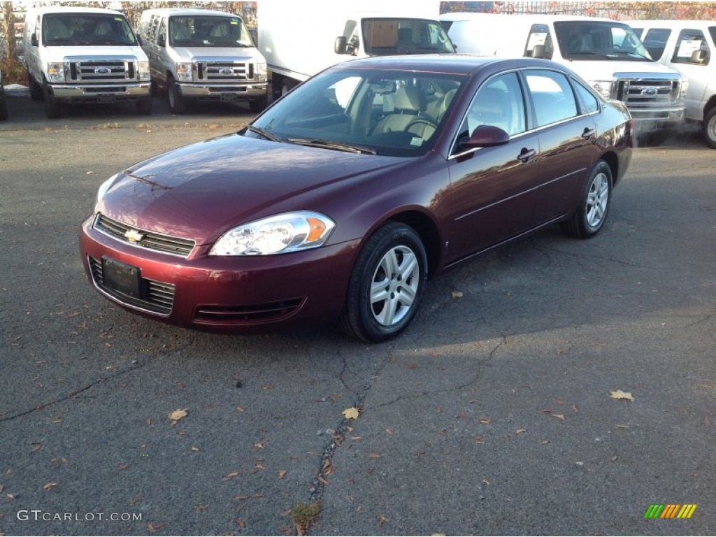 2007 Impala LS - Bordeaux Red / Gray photo #3