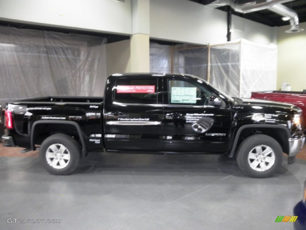 2014 Sierra 1500 SLE Crew Cab 4x4 - Onyx Black / Jet Black photo #1