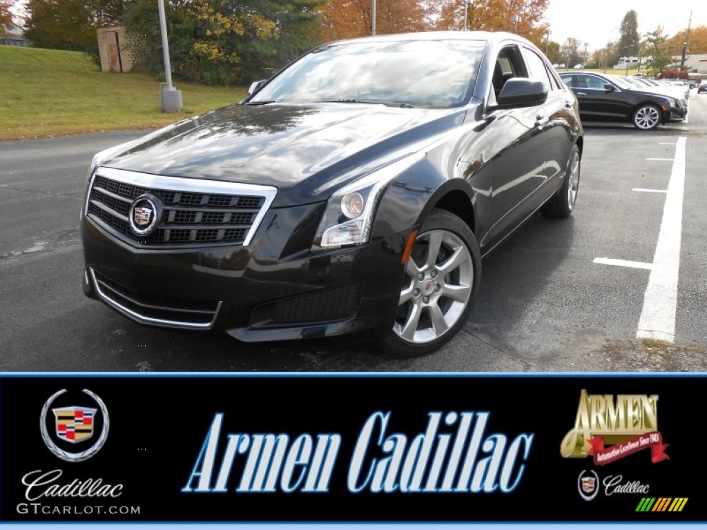 2014 ATS 2.0L Turbo AWD - Black Diamond Tricoat / Jet Black/Jet Black photo #1