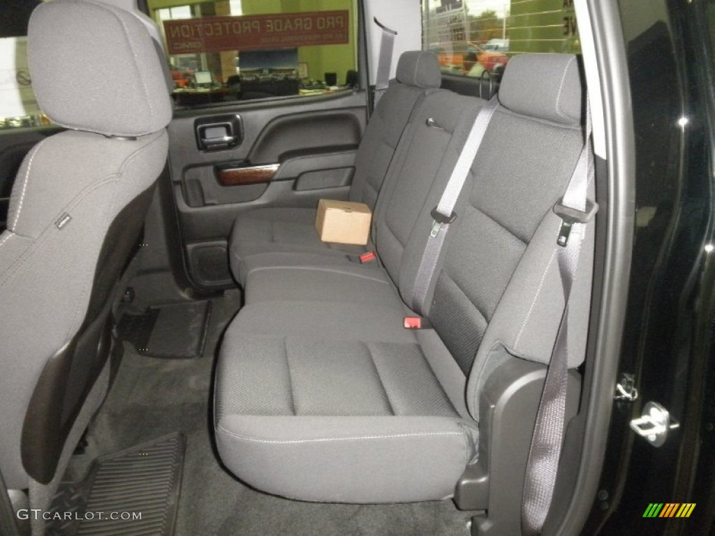 Jet Black Interior 2014 GMC Sierra 1500 SLE Crew Cab 4x4 Photo #87574744