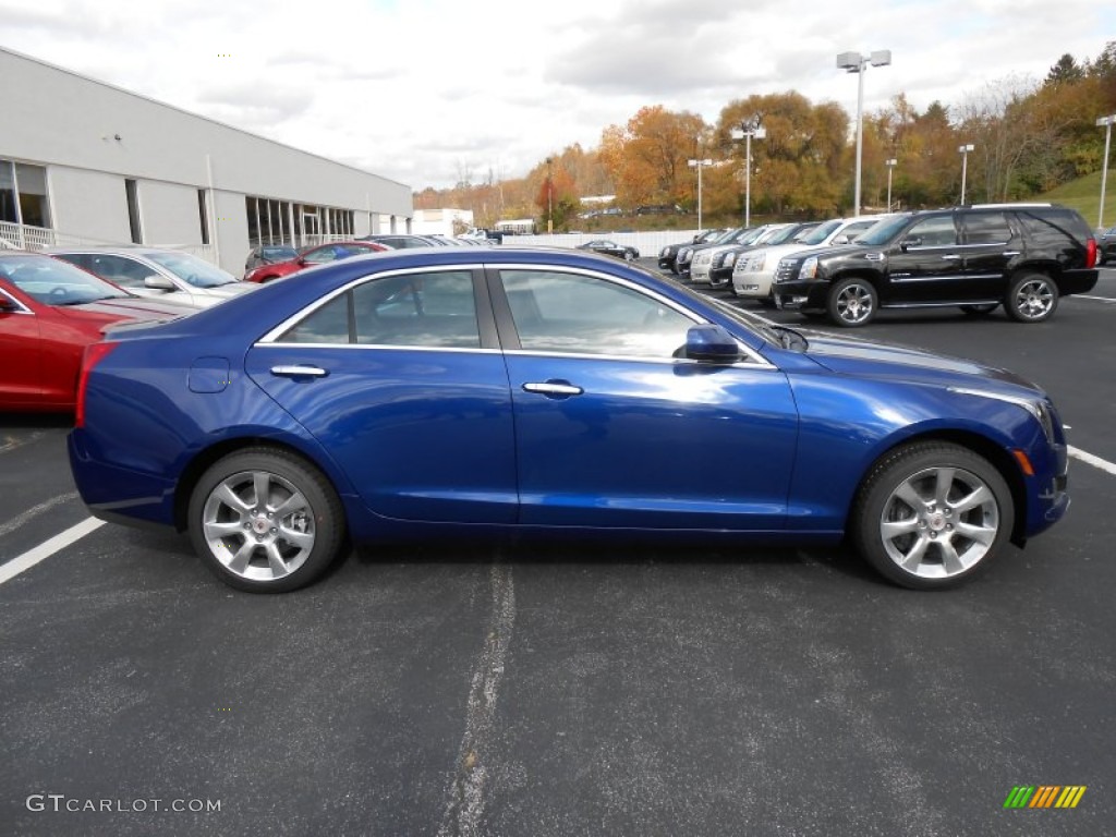 Opulent Blue Metallic 2014 Cadillac ATS 2.0L Turbo AWD Exterior Photo #87575614