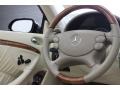 2009 Mercedes-Benz CLK Stone Interior Steering Wheel Photo