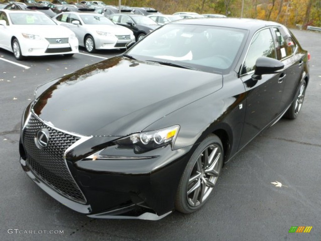 2014 IS 250 F Sport AWD - Obsidian Black / Black photo #8