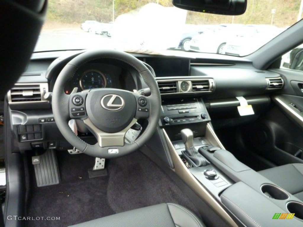 Black Interior 2014 Lexus IS 250 F Sport AWD Photo #87575776
