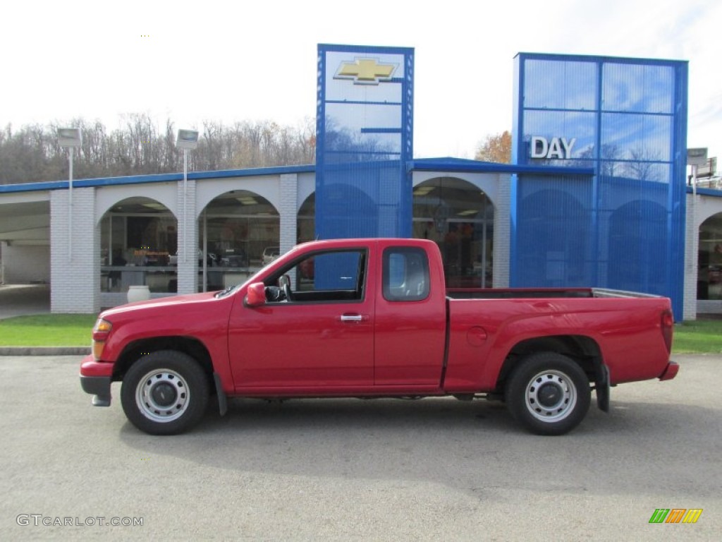2010 Colorado Extended Cab - Victory Red / Ebony photo #2