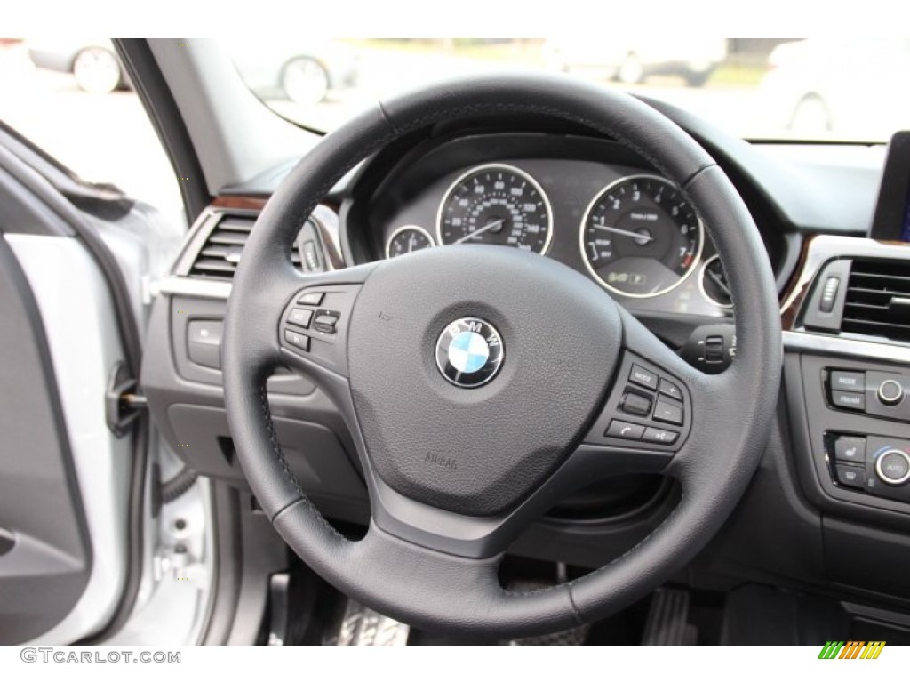 2013 3 Series 328i xDrive Sedan - Glacier Silver Metallic / Black photo #16