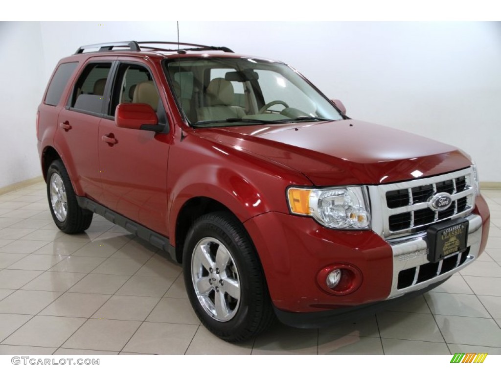 2011 Escape Limited V6 4WD - Sangria Red Metallic / Camel photo #1