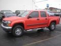 2008 Inferno Orange Metallic Chevrolet Colorado LT Crew Cab 4x4  photo #1