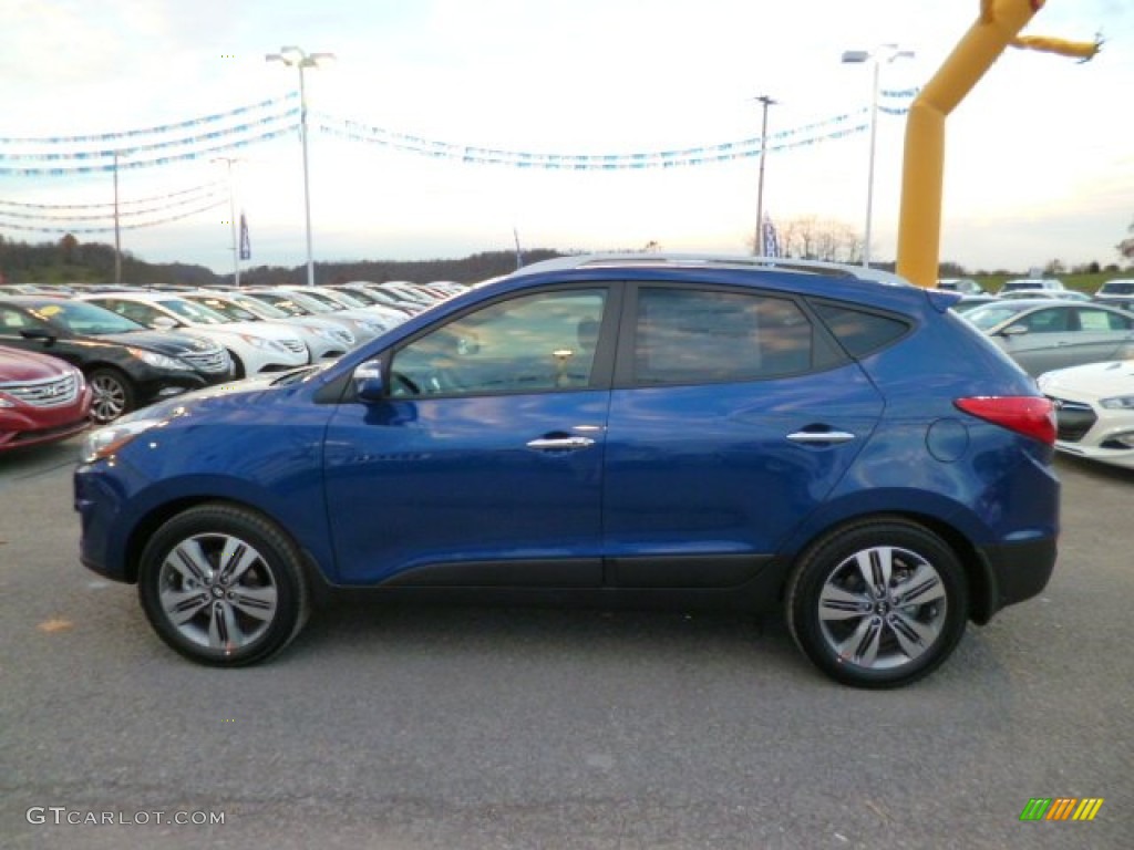 Laguna Blue 2014 Hyundai Tucson Limited AWD Exterior Photo #87578101