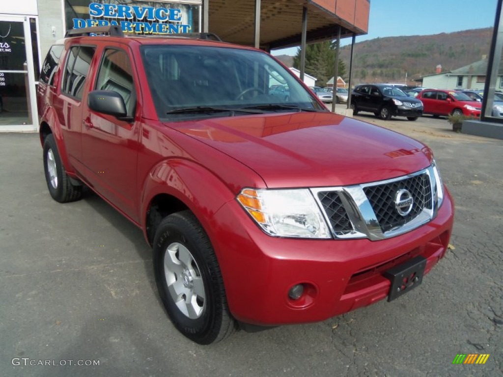 2011 Pathfinder S 4x4 - Red Brick / Graphite photo #2