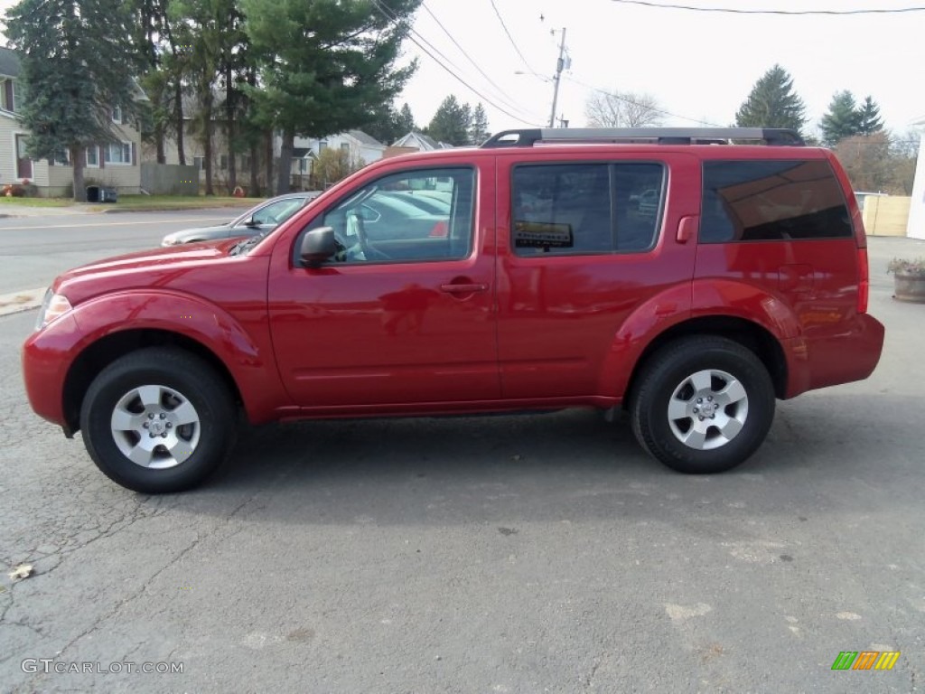 2011 Pathfinder S 4x4 - Red Brick / Graphite photo #5