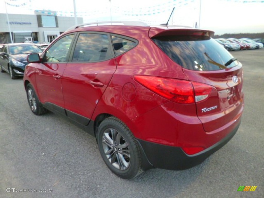 Garnet Red 2014 Hyundai Tucson SE AWD Exterior Photo #87579067