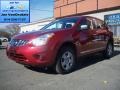 2011 Cayenne Red Nissan Rogue S AWD  photo #1