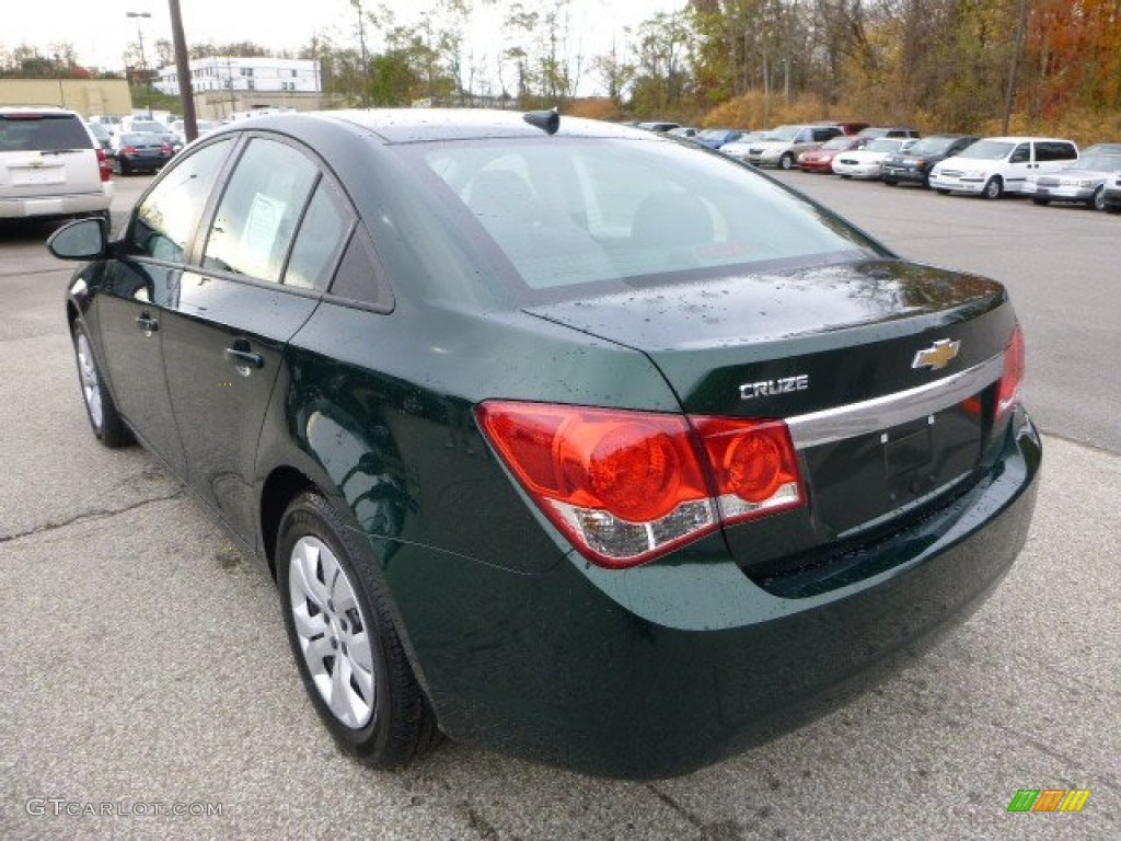 2014 Cruze LS - Rainforest Green Metallic / Jet Black/Medium Titanium photo #3