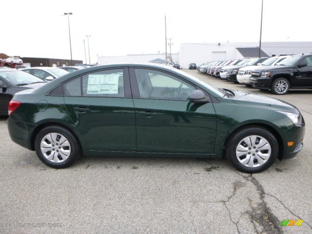 2014 Cruze LS - Rainforest Green Metallic / Jet Black/Medium Titanium photo #6