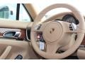 Luxor Beige 2014 Porsche Panamera 4 Steering Wheel