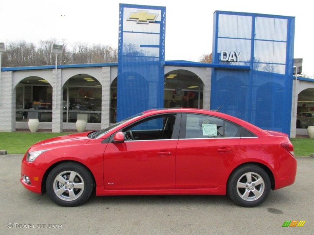 2014 Cruze LT - Red Hot / Jet Black/Sport Red photo #2