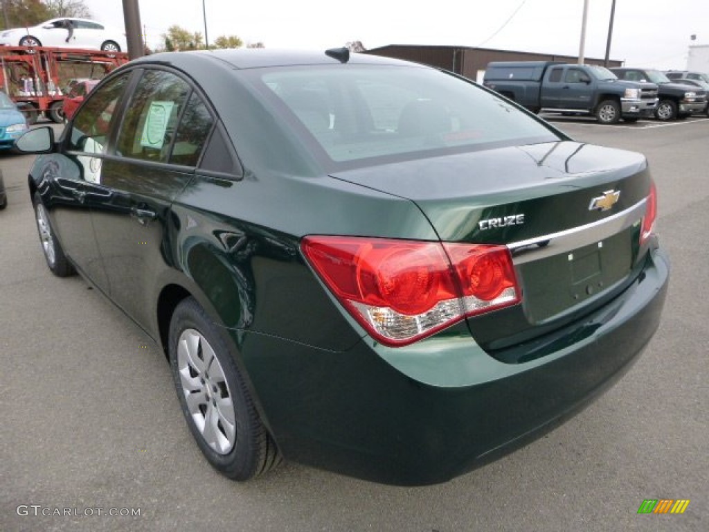 2014 Cruze LS - Rainforest Green Metallic / Jet Black/Medium Titanium photo #3