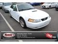 2000 Crystal White Ford Mustang GT Convertible  photo #1