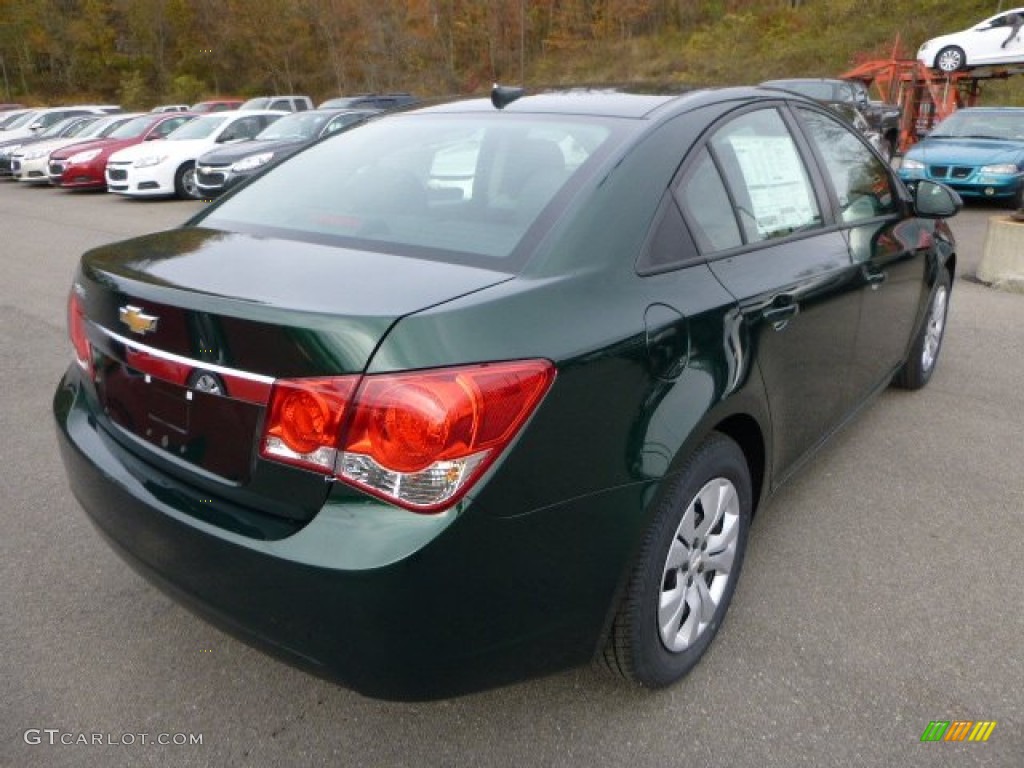 2014 Cruze LS - Rainforest Green Metallic / Jet Black/Medium Titanium photo #5