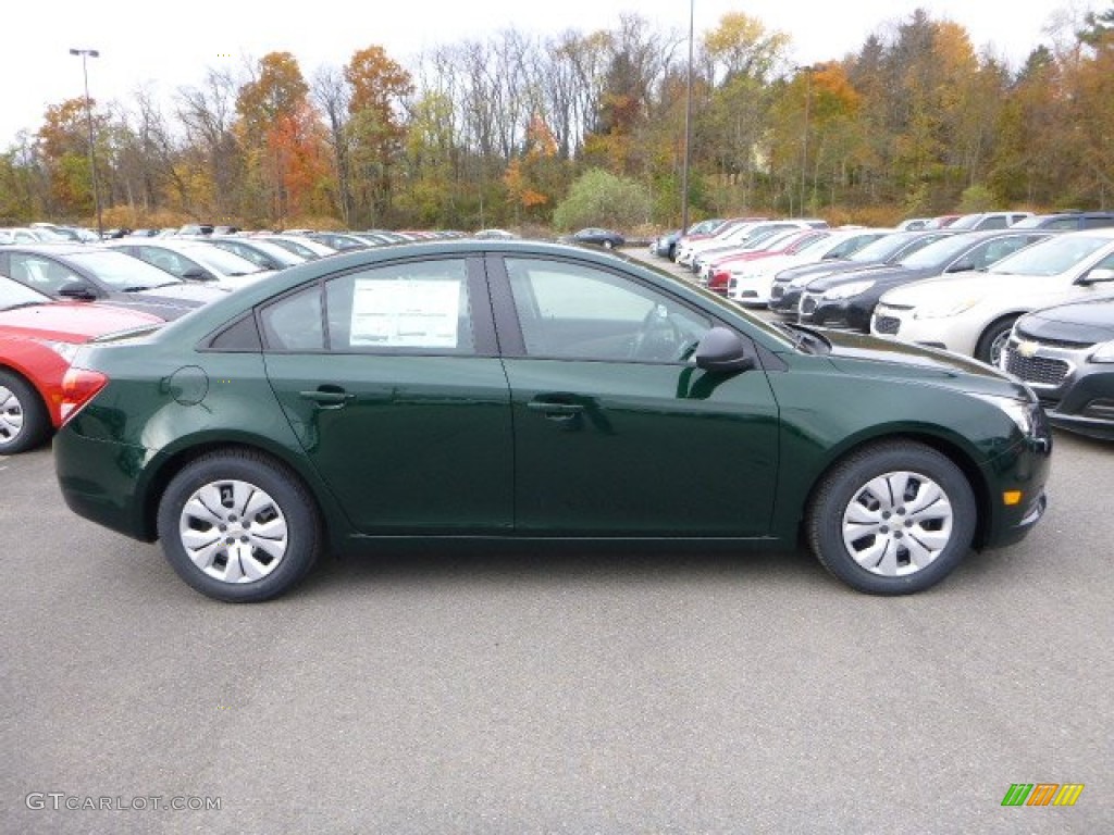 2014 Cruze LS - Rainforest Green Metallic / Jet Black/Medium Titanium photo #6