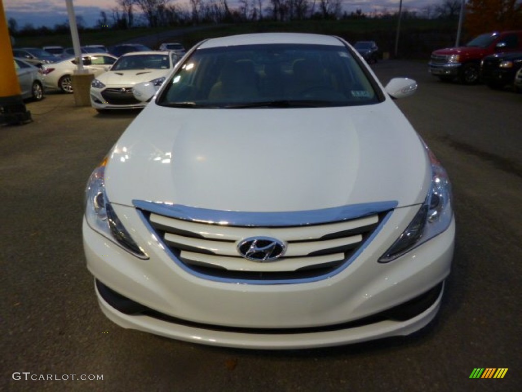 2014 Sonata GLS - Pearl White / Camel photo #2