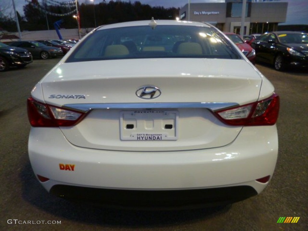 2014 Sonata GLS - Pearl White / Camel photo #6