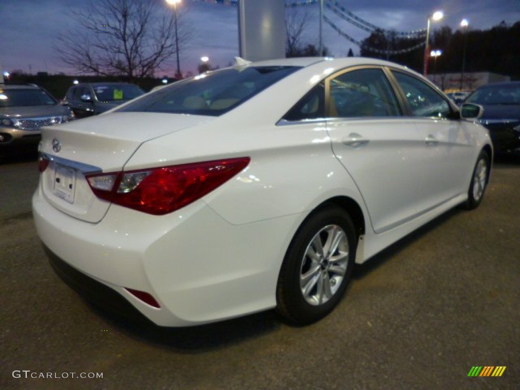 Pearl White 2014 Hyundai Sonata GLS Exterior Photo #87580495