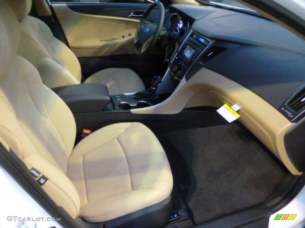 2014 Sonata GLS - Pearl White / Camel photo #10