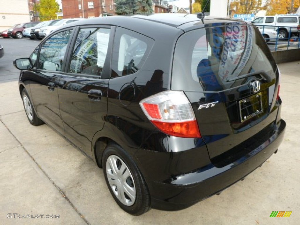 2011 Fit  - Crystal Black Pearl / Gray photo #12