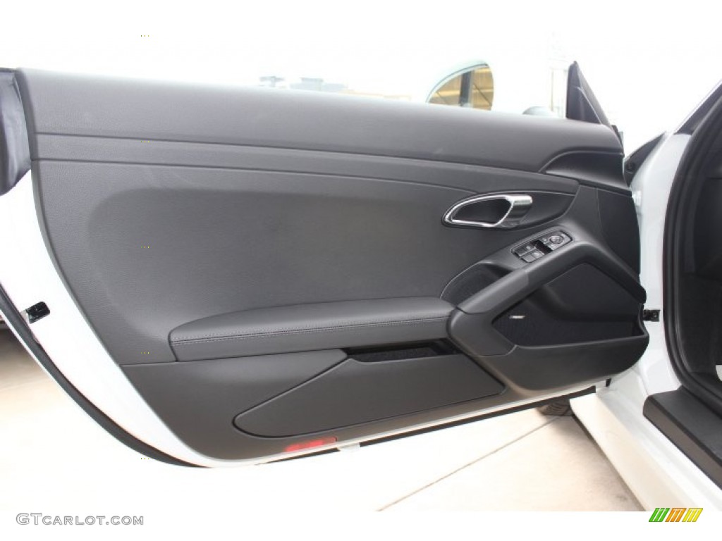 2014 Porsche Cayman S Black Door Panel Photo #87581386