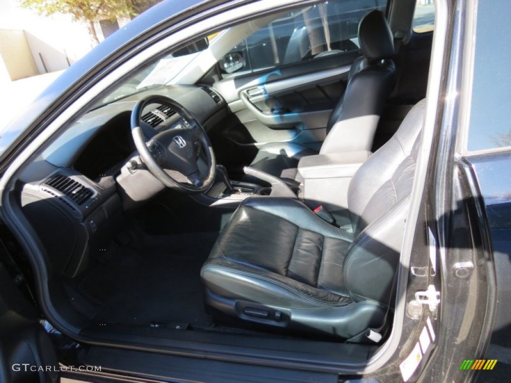 2006 Accord EX-L Coupe - Nighthawk Black Pearl / Black photo #6