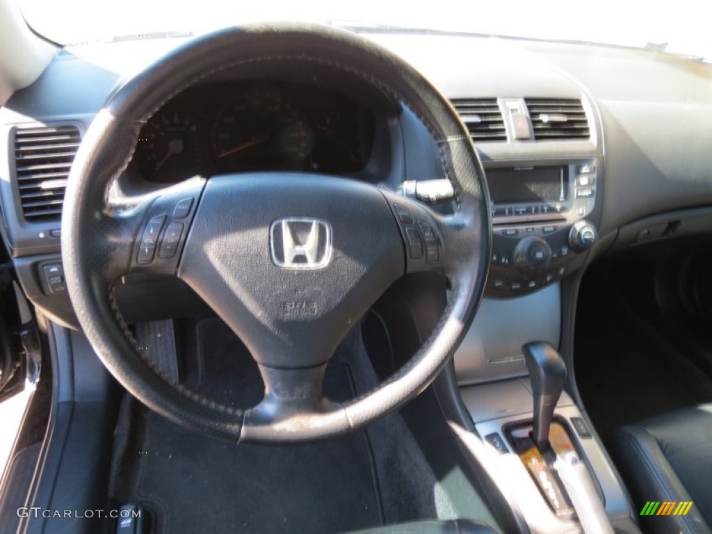 2006 Accord EX-L Coupe - Nighthawk Black Pearl / Black photo #8
