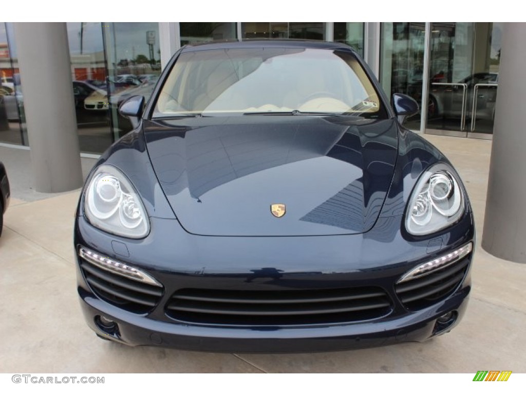 Dark Blue Metallic 2013 Porsche Cayenne S Hybrid Exterior Photo #87581830