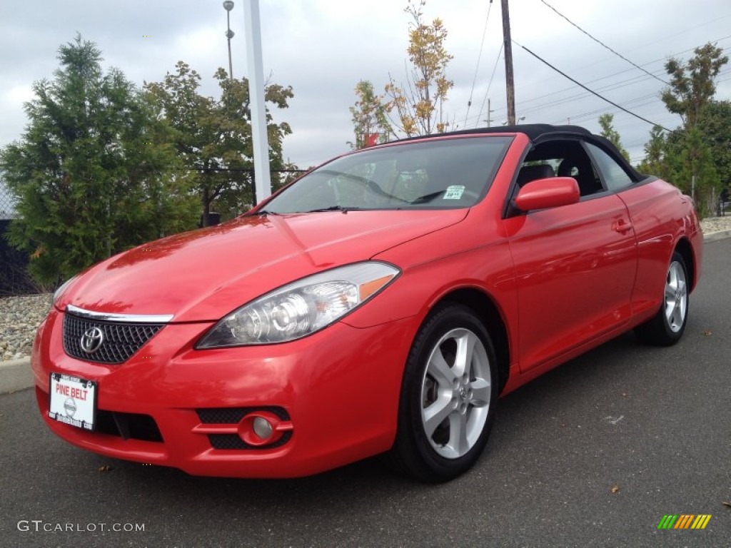 2008 Solara SLE V6 Convertible - Super Red 5 / Dark Stone photo #1
