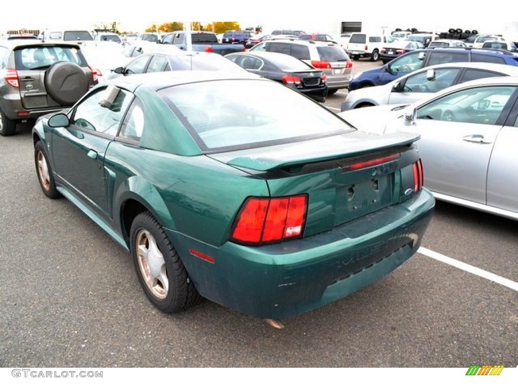 2002 Mustang V6 Coupe - Electric Green Metallic / Dark Charcoal photo #3