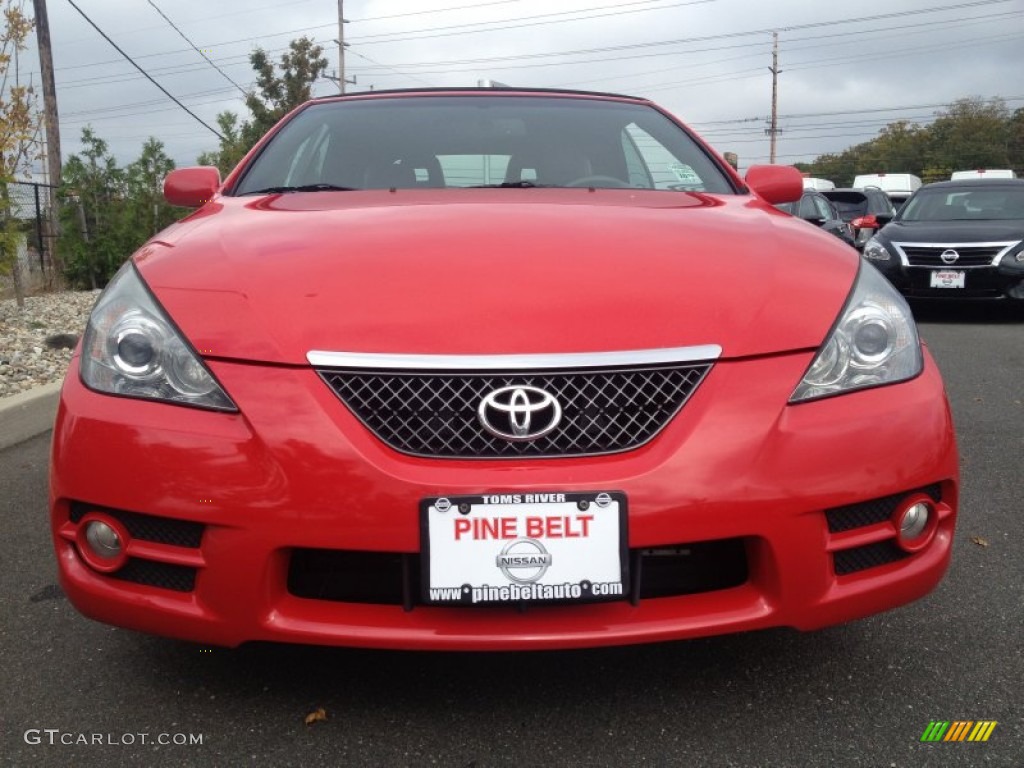 2008 Solara SLE V6 Convertible - Super Red 5 / Dark Stone photo #2