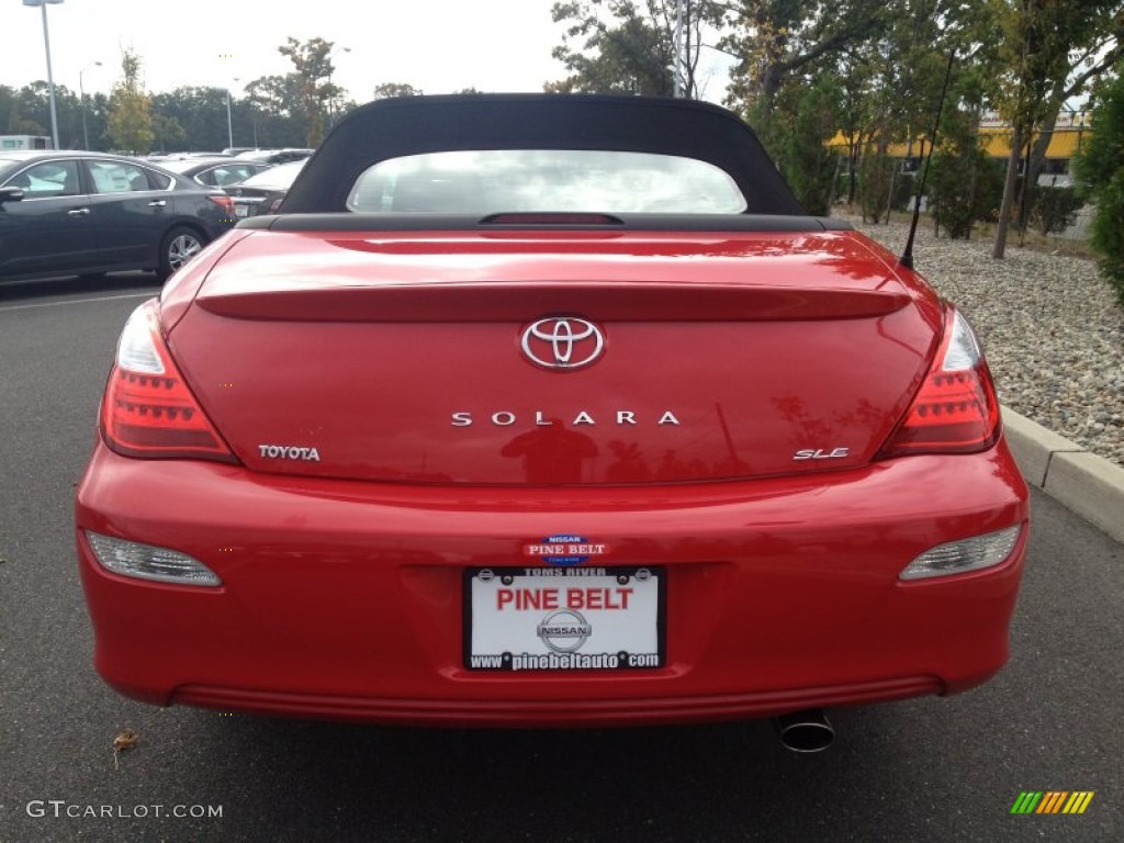 2008 Solara SLE V6 Convertible - Super Red 5 / Dark Stone photo #6