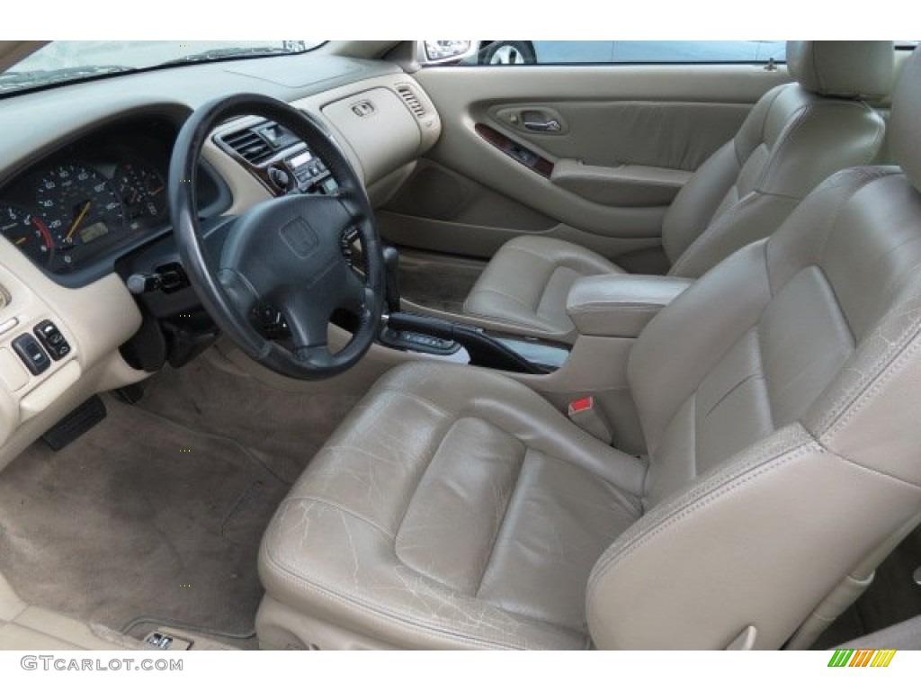Ivory Interior 1998 Honda Accord EX V6 Coupe Photo #87584896